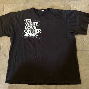 Vintage To Write love on her arms shirt early 2010’s era emo tee shirt! 🥺